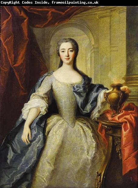 Jean Marc Nattier Portrait of Charlotte Louise de Rohan as a vestal virgin